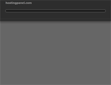 Tablet Screenshot of hostingpanel.com